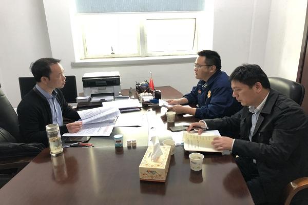 临武县领导听取大队消防工作汇报